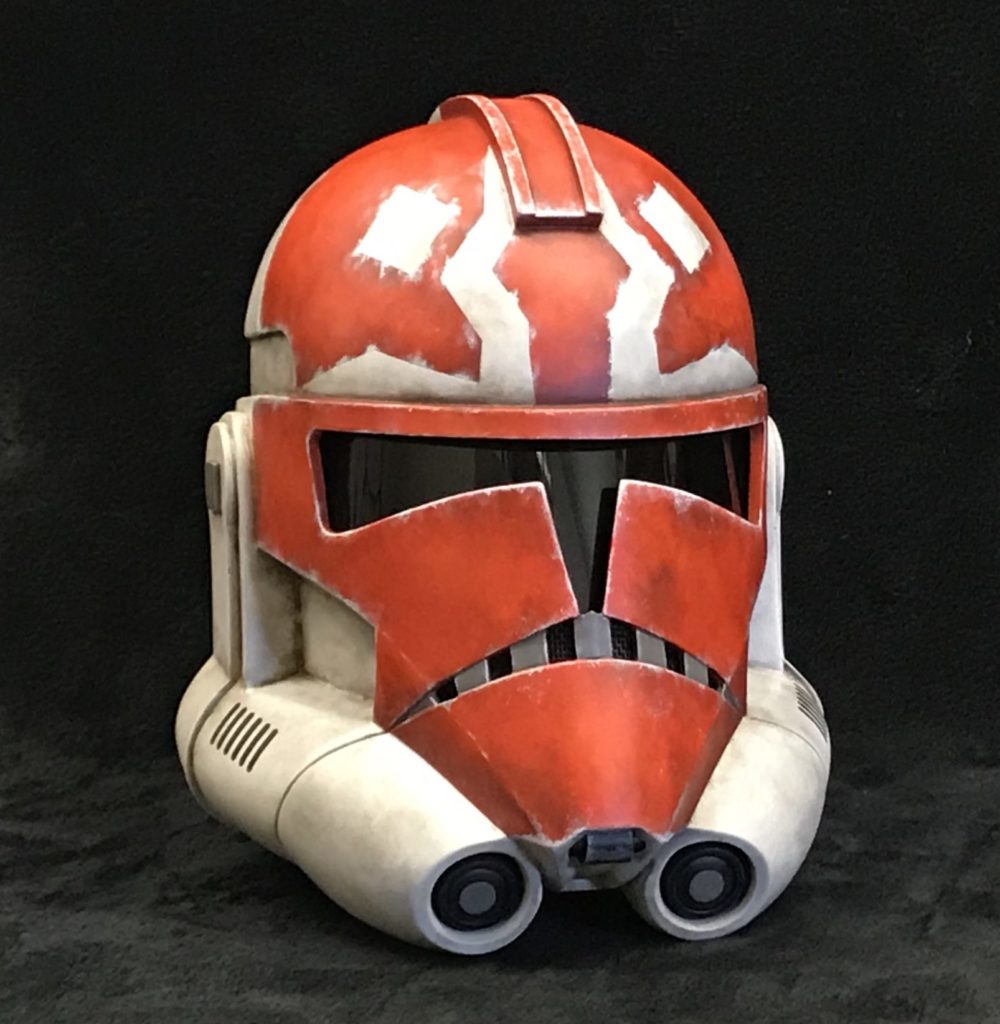 Completed helmet painted by Jeff Parks.